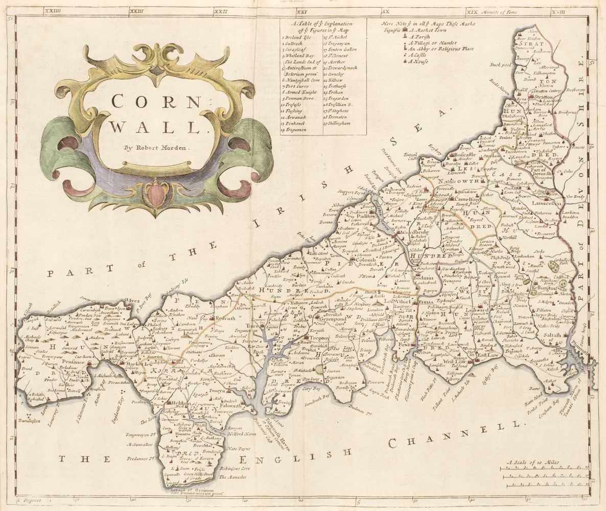 Lot 507 - Morden (Robert). A collection of nine maps, 1695 or later