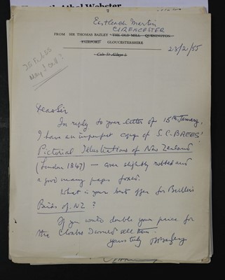Lot 330 - Webster (Kenneth Athol, 1906-1967). A small archive of Webster's papers and diaries