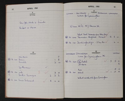 Lot 330 - Webster (Kenneth Athol, 1906-1967). A small archive of Webster's papers and diaries