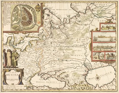 Lot 523 - Russia. Speed (John), A Map of Russia, Thomas Bassett & Richard Chiswell, circa 1676