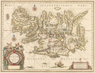 Lot 490 - Iceland. Jansson (Jan), Tabula Islandiae Auctore Georgio Carolo Flandro, circa 1650