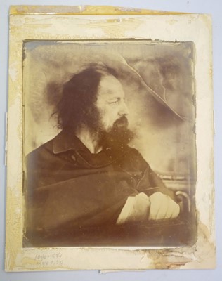 Lot 12 - Cameron (Julia Margaret, 1815-1879). Alfred Tennyson as 'The Dirty Monk', 1865