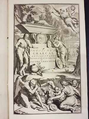 Lot 203 - Gronovius (Jacobus). Thesaurus Graecarum Antiquitatum, 13 volumes 1697-1702
