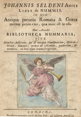 Lot 270 - Sardi, Alessandro. Liber de nummis:, 2 parts in one volume, Moses Pitt, [1675]