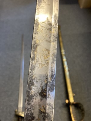 Lot 402 - Sword. Victorian Officer's Sword and others