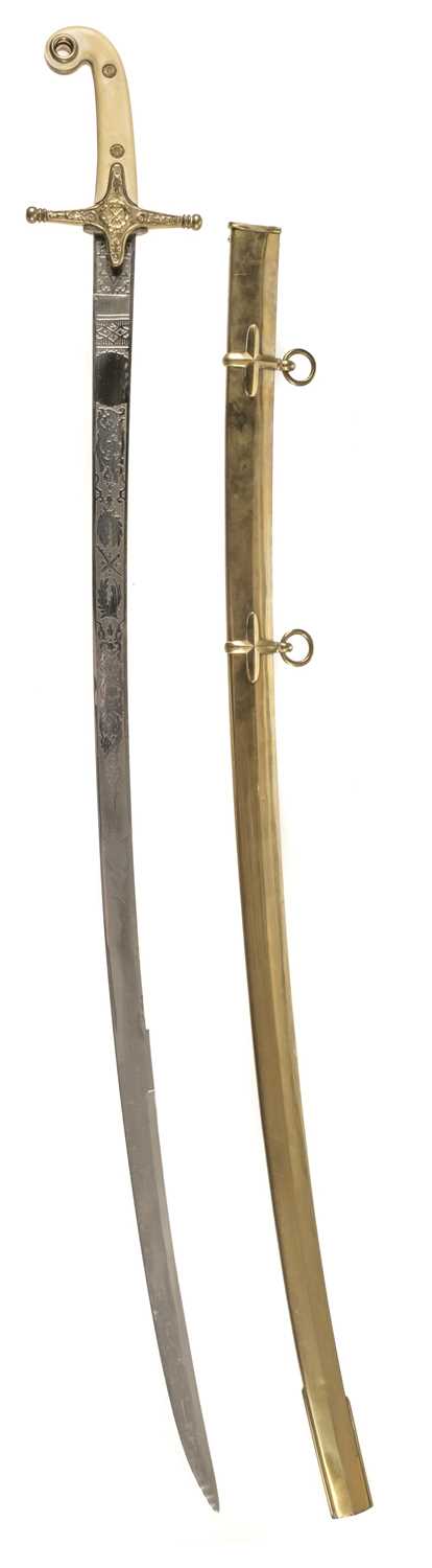 Lot 399 - Sword. Copy of a mameluke