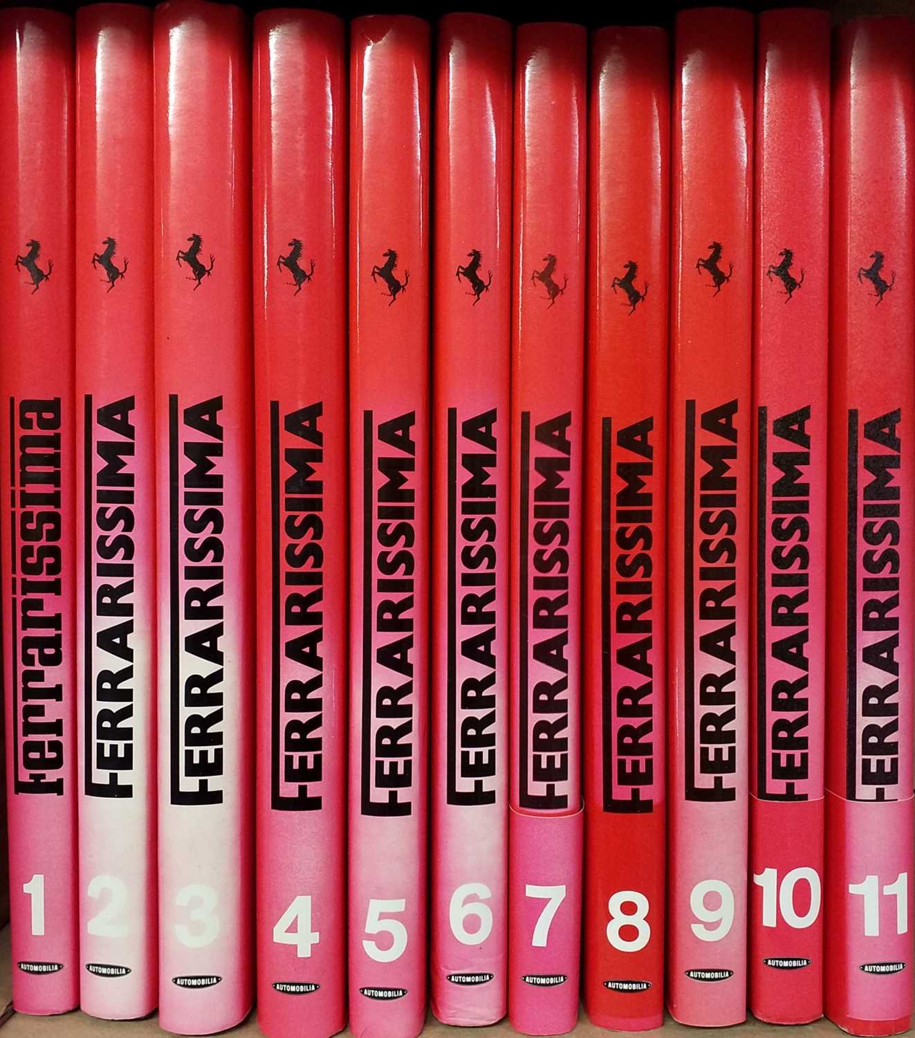 Lot 399 - Madaro (Giancenzo). Ferrarissima, volumes 1-11, Milan: Automobilia, 1984-89