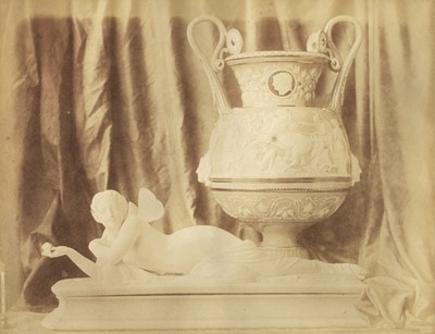 Lot 195 - Robert (Louis Rémy, 1811-1882). A group of four large salt prints of porcelain, circa 1855