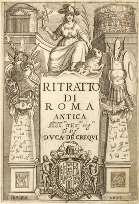 Lot 285 - Totti (Pompilio). Ritratto di Roma antica nel quale sono figurati..., 2nd impression, Rome, 1633