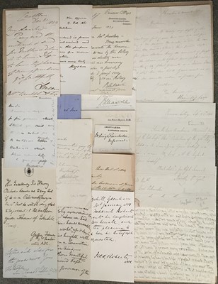 Lot 301 - British Military. A selection of autograph letters signed and a few signed pieces