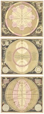 Lot 461 - Cellarius (Andreas). Haemisphaeria Sphaerarum Rectae et Obliquae..., circa 1708