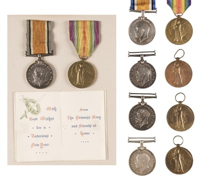 Lot 450 - WWI Suffolk Regiment Medals