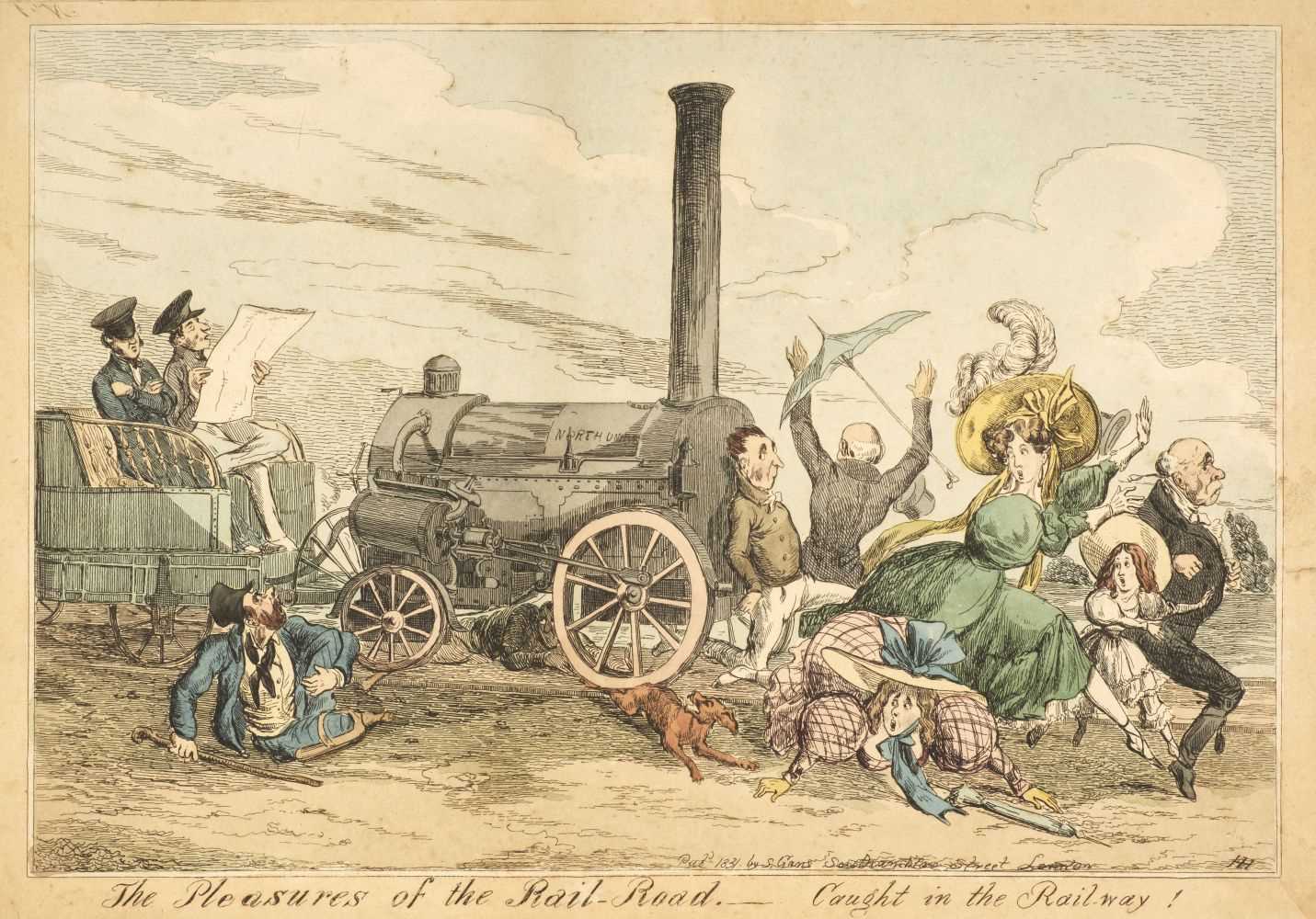 Lot 597 - Heath (Henry). The Pleasure of the Railway - Caught in the Railway! S. Gans, 1831