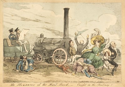 Lot 597 - Heath (Henry). The Pleasure of the Railway - Caught in the Railway! S. Gans, 1831