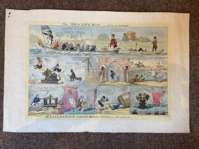 Lot 597 - Heath (Henry). The Pleasure of the Railway - Caught in the Railway! S. Gans, 1831