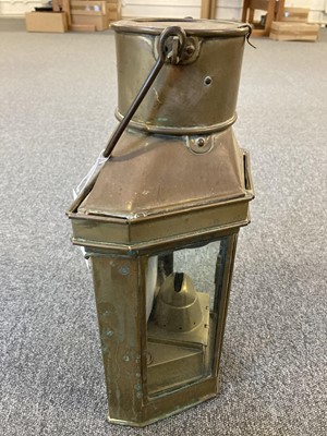 Lot 438 - WWI Brass Trench / Wardroom Lamp