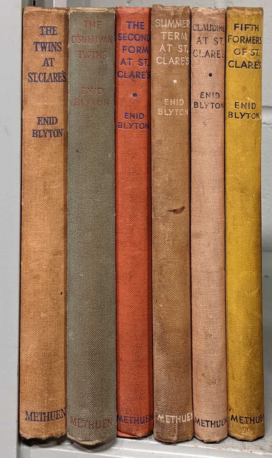 Lot 471 - Blyton (Enid). The St. Clare's books,  a complete set, mixed editions and signed