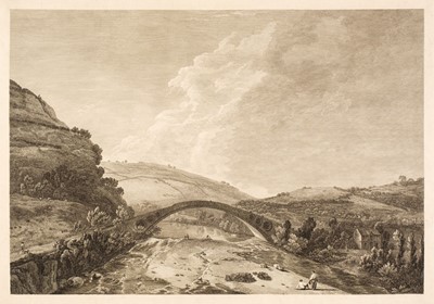 Lot 591 - Canot (Pierre Charles). The Great Bridge over the Taffe, circa 1775