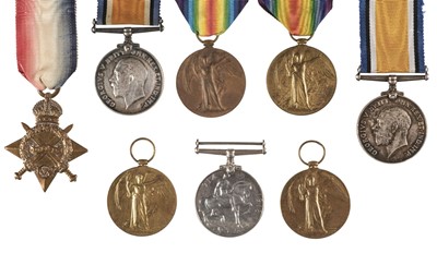 Lot 449 - WWI Suffolk Regiment Medals