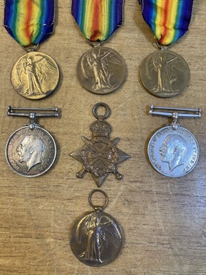 Lot 448 - WWI Suffolk Regiment Medals