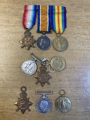 Lot 456 - WWI Suffolk Regiment Medals