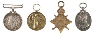 Lot 458 - WWI Cambridge Regiment Medals