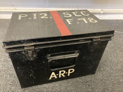 Lot 619 - WWII ARP Bell and related items