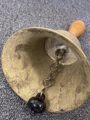 Lot 619 - WWII ARP Bell and related items