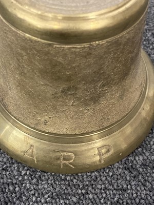 Lot 619 - WWII ARP Bell and related items