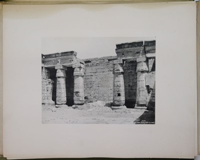 Lot 135 - Egypt. A portfolio of 20 collotype photographs, circa 1890