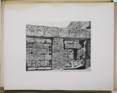 Lot 135 - Egypt. A portfolio of 20 collotype photographs, circa 1890