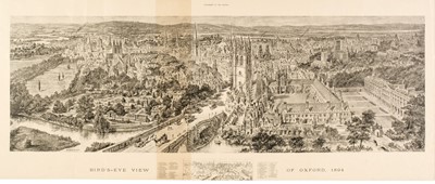 Lot 517 - Oxford. Brewer (H. W.), Birds-Eye View of Oxford, Supplement to The Graphic, 1894