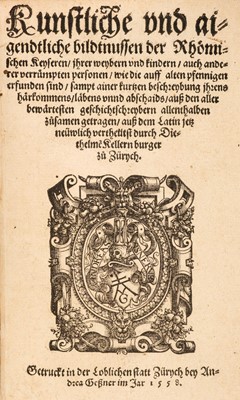 Lot 279 - Strada (Jacobus de, c.1523-1588). Kunstliche und aigendtliche bildtnussen der Rhömischen..., 1558