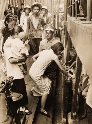 Lot 14 - Capa (Robert, 1913-1954). Hankow's War Orphans are Evacuated, 1938
