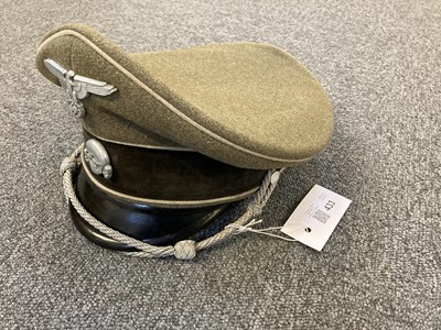 Lot 433 - Third Reich. WWII SS Officer's visor