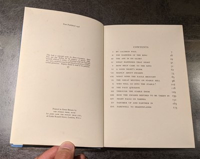 Lot 539 - Lewis (C.S.) The Last Battle, 1st edition, 1956