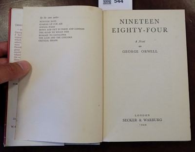 Lot 544 - Orwell (George). Nineteen Eight-Four, 1st edition, 1949