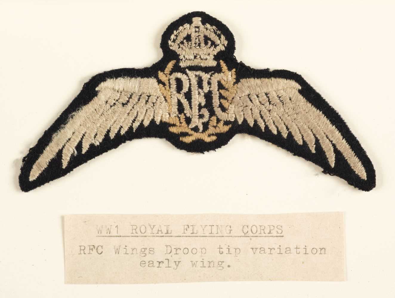 Lot 538 Brevet Wwi Royal Flying Corps Cloth Brevet