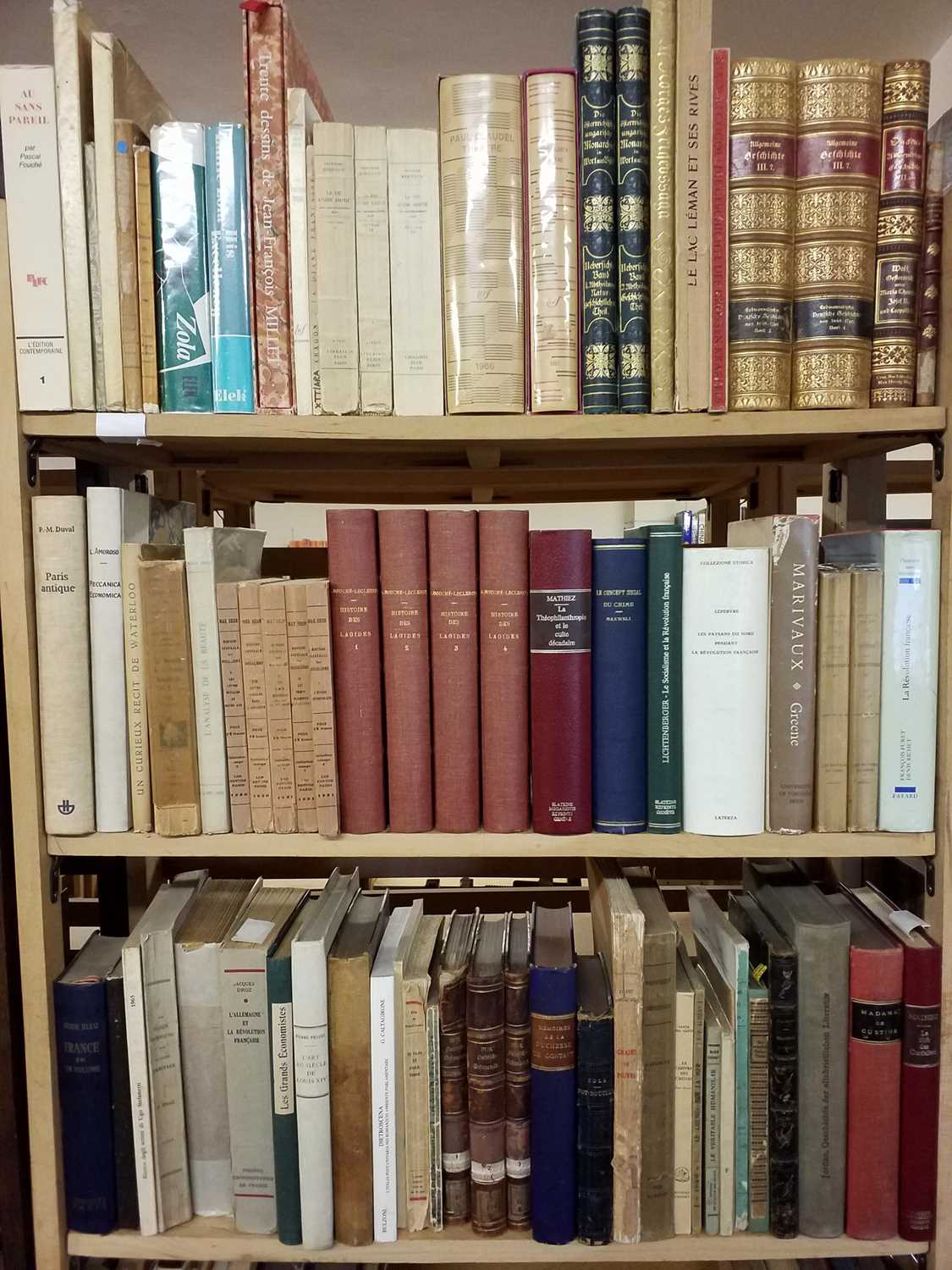 Lot 424 - French. A large collection of late 19th  and early 20th-century French and German Language, history & literature