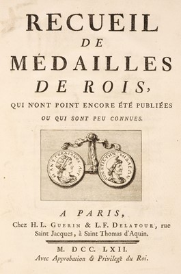 Lot 340 - Pellerin (Joseph). Recueil de médailles..., [with supplements], 5 vols. of 8, Paris, 1762-67