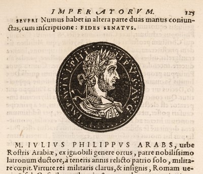Lot 282 - Strada (Jacopo). Epitome thesauri antiquitatum, hoc est, Impp. Rom.