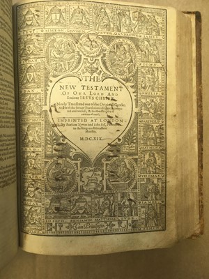 Lot 358 - Bible [English]. The Holy Bible, Containing the Old Testament, and the New, 1619