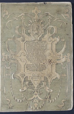 Lot 195 - Goltz (Hubert). Vivae omnium fere Imperatorum imagines, a C. Iulio Caes. Antwerp, 1557