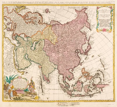 Lot 255 - Asia. Homann (J. B.), Asia Secundum legitimas Projectionis Stereographicae..., 1744