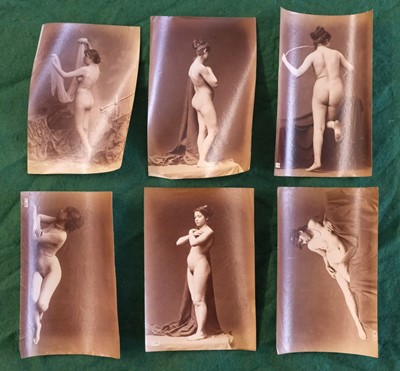 Lot 187 - Nudes. A group of male and female nude studies, circa 1870s