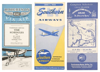 Lot 549 - Civil Aviation. American Timetables 1930-1960