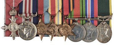Lot 445 - WWII OBE MM Group of Medals