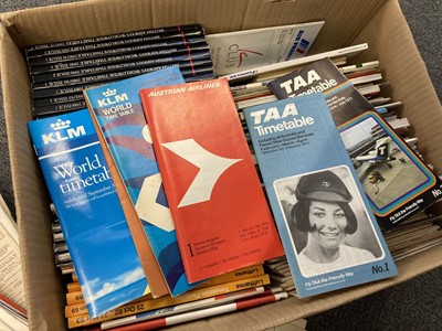 Lot 558 - Civil Aviation. Timetables 1970/80s