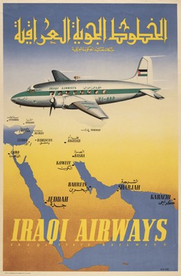 Lot 553 - Civil Aviation. Iraqi Airways Poster, 1950