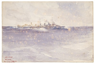 Lot 318 - Russell Flint (Francis, 1915-1977) – “HMS Sydney & Convoy” 1941